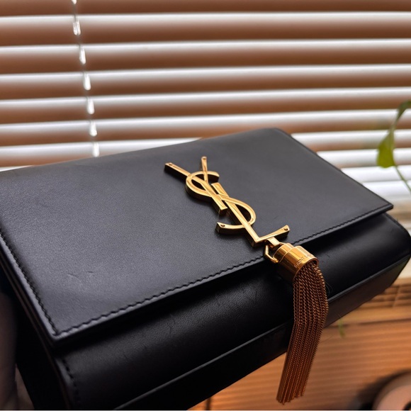 Saint Laurent Kate Medium Tassel YSL Wallet on Chain in Grained Leather - Picture 5 of 8